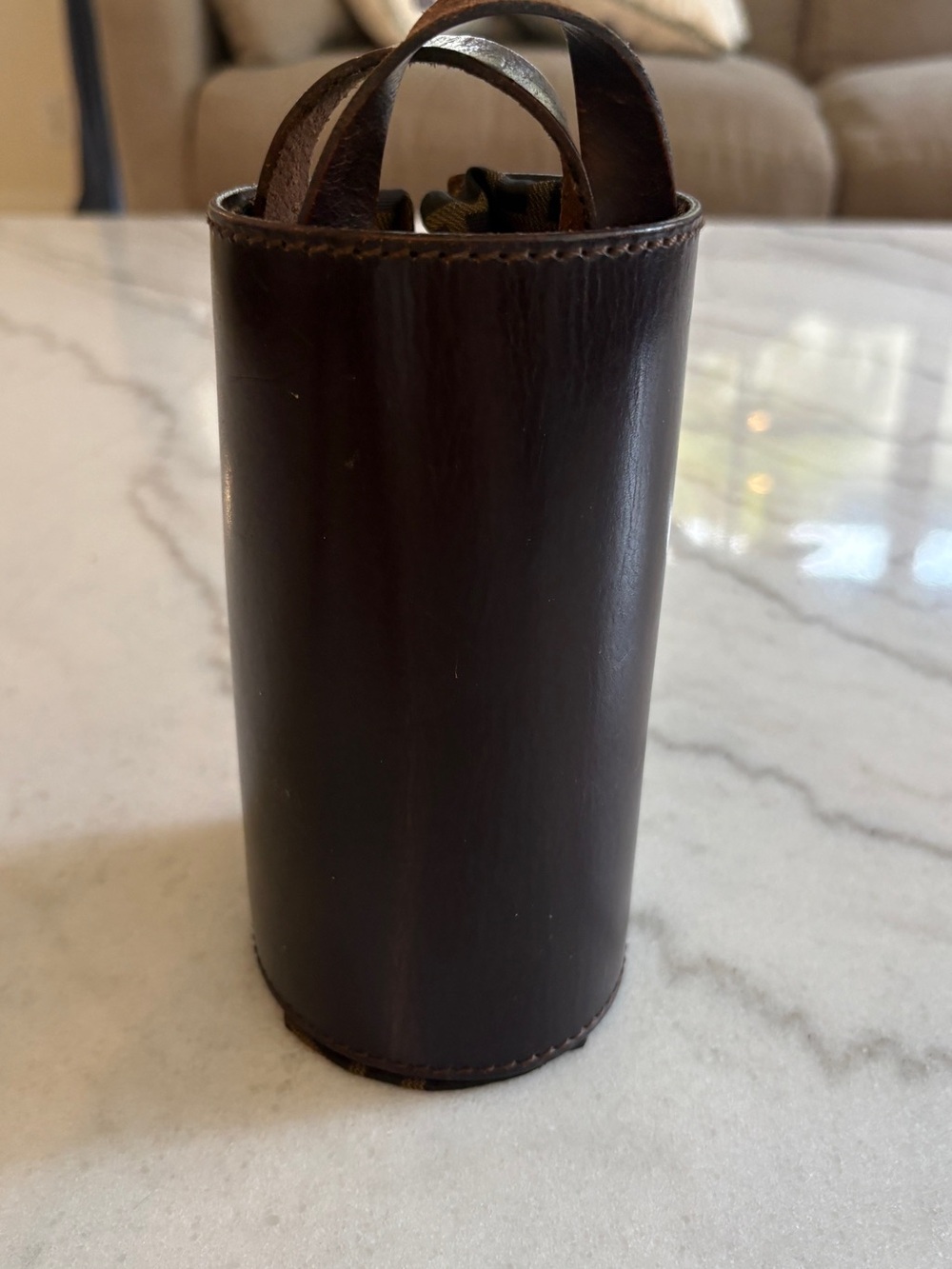 Vintage Fendi Brown Zucca FF Logo Tote Handbag Packable / Foldable - Picture 11 of 12